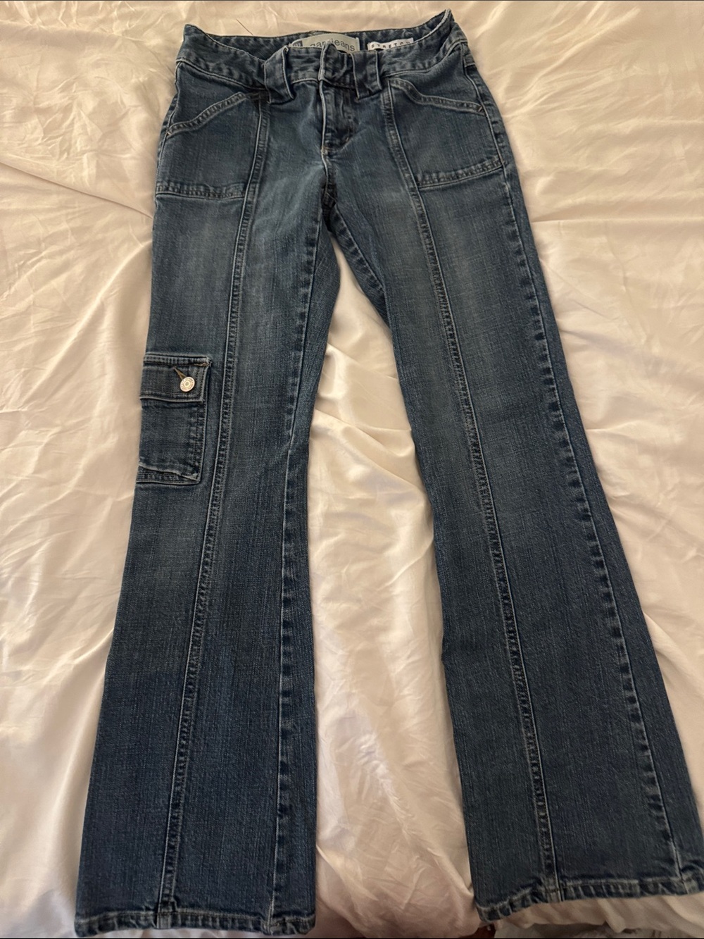 Women’s Dark Blue Flared GAP jeans size 0.